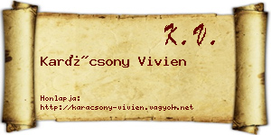 Karácsony Vivien névjegykártya